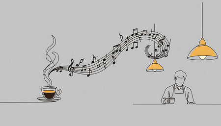 Coffee break concept. Hand drawn sketch for your design. Vector illustrationの素材