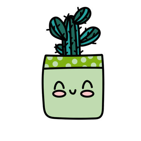 Cute cactusのイラスト素材