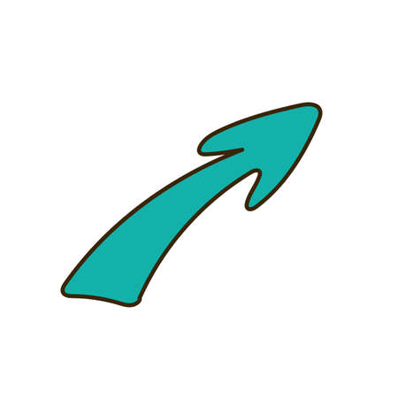 Cute arrow hand-drawnのイラスト素材