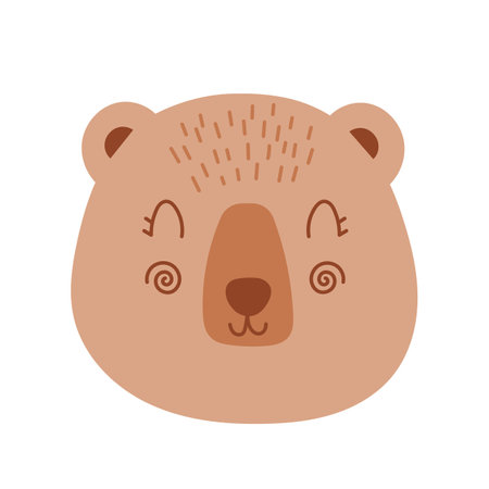 Kawaii Face Bearのイラスト素材