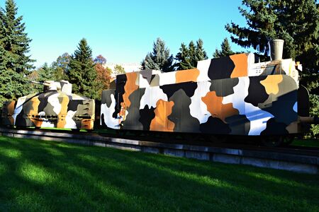 armored train / Slovakia Zvolen 2014 October 14 Memorial to World War 2のeditorial素材