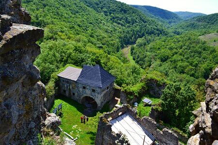 Slovakia Cabrad 2019 May 27 trips to the ruins of Cabrad Castleのeditorial素材