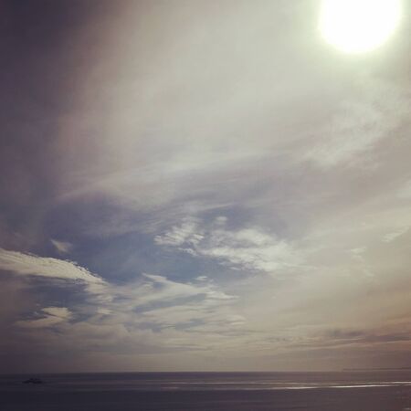 Sun breaking through cloudsの素材