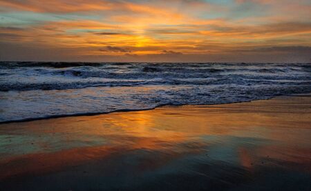 An Early Morning sunrise over Cocoa Beach, Florida, USA.の写真素材