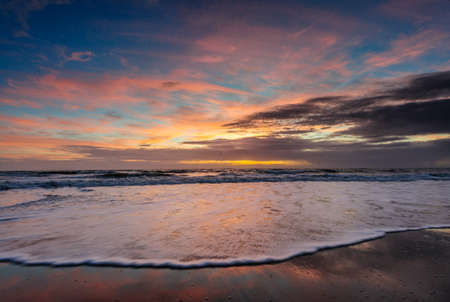 An Early Morning sunrise over Cocoa Beach, Florida, USA.の写真素材