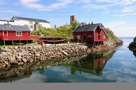 Impression of A, the western-most town of the Lofoten, Norway.の写真素材