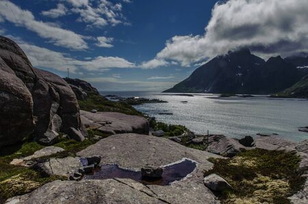 The Village of Reine, part of the Moskenes community.の写真素材