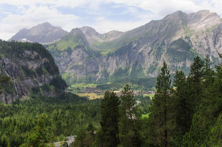 Impression of the Rugged Mountainous Scenery in Central Switserland.の写真素材
