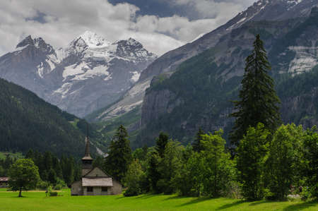 Impression of the Rugged Mountainous Scenery in Central Switserland.の写真素材