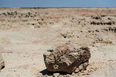 Landscape shot Badlands National Park, South Dakotaの写真素材