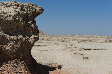 Landscape shot Badlands National Park, South Dakotaの写真素材