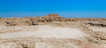 Landscape shot of Badlands National Park, South Dakotaの写真素材