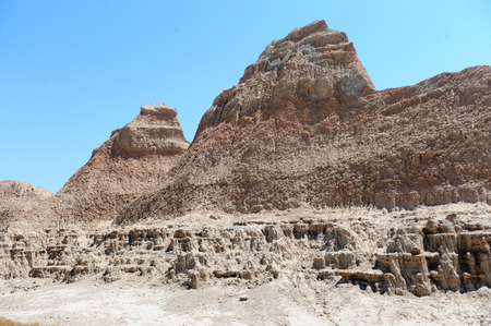 Landscape shot of Badlands National Park, South Dakotaの写真素材