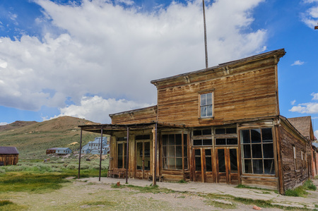 The old saloon in the Ghost Town of Bodie, California.