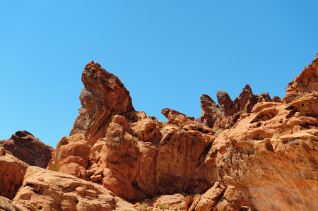 The Colorful Rock formations of the Valley of Fire State Park in Nevada.の写真素材