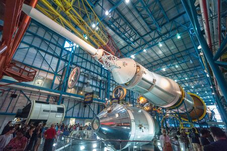 Kennedy Space Center, Fl., December 26, 2015 The historic Apollo-Saturn V moon rocket on display at...