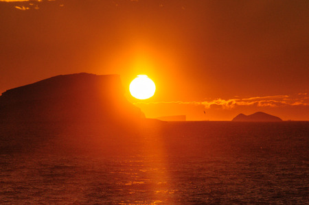 Sunset over the Weddell Seaの写真素材