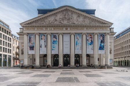 The mint square in Brussels