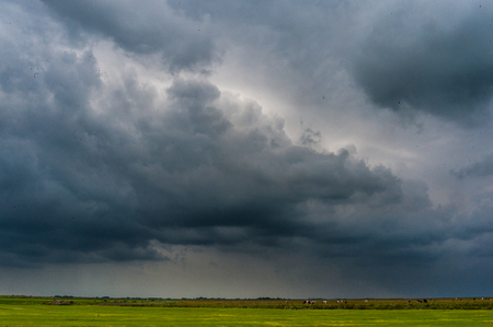 Approaching storm cloudsの写真素材