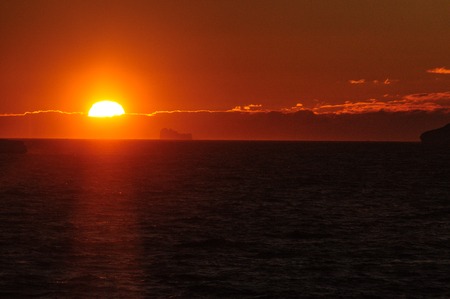 Sunset over the Weddell Seaの写真素材