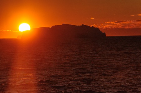 Sunset over the Weddell Seaの写真素材