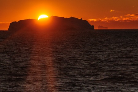 Sunset over the Weddell Seaの写真素材