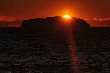 Sunset over the Weddell Seaの写真素材