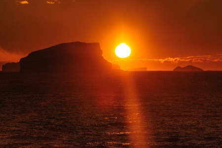 Sunset over the Weddell Seaの写真素材