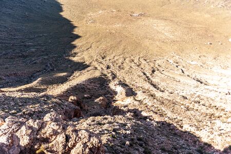 Impression o the famous Meteor Crater in Arizona.の写真素材
