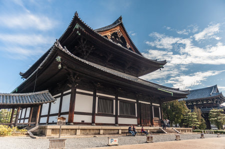 Kyoto, Japan - December 29, 2019. Exterior of the Rinzaishu-Daihonzan Tofukuji Temple in central Koyotoのeditorial素材