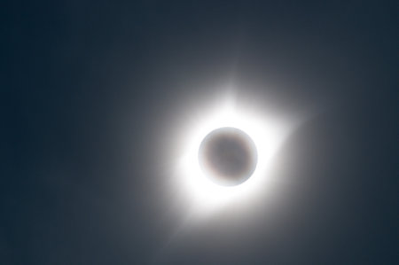 Telephoto shot of the Eclipsed sun during the great North American Eclispe of 2017.
