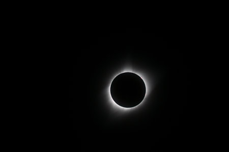 Telephoto shot of the Eclipsed sun during the great North American Eclispe of 2017.
