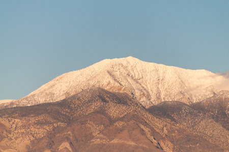 Exterior of the rugged mountains of the sierra nevadas, along us highway 190, between bakersville and.の写真素材