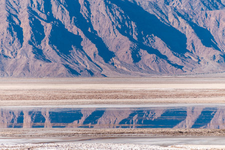 Death Valley landscape on a sunny winter afternoon, near Beatty junction.の写真素材