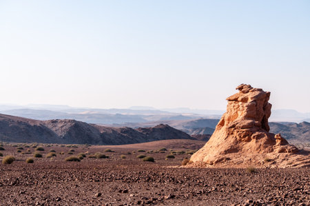Namibian Desert landscape on a sunny winter afternoon.の写真素材