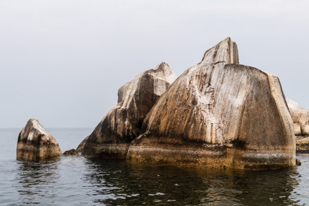 Impression of the Scenic coastline along lake Victoria in Tanzaniaの写真素材