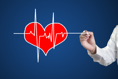Drawing symbols heart healthの写真素材
