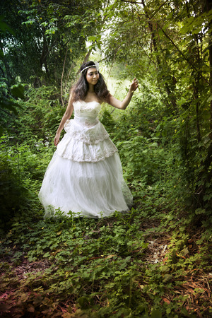 Sets fashion wedding dress concept の写真素材