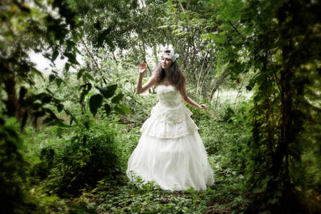 Sets fashion wedding dress concept の写真素材