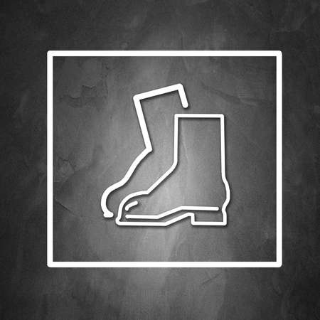 Mandatory wear protection signの写真素材