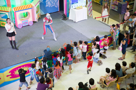BANGKOK, THAILAND - JAN 5  Activities of the Fashion Island shopping mall  Activities for children called  Toy world  with many toys sold on Sunday, January 5, 2014 in Bangkok, Thailand のeditorial素材