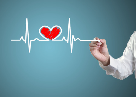 Drawing symbols heart healthの写真素材