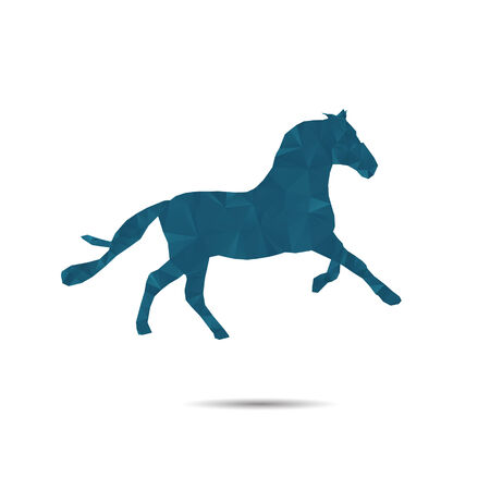 Horse abstract isolated on a white backgroundsのイラスト素材