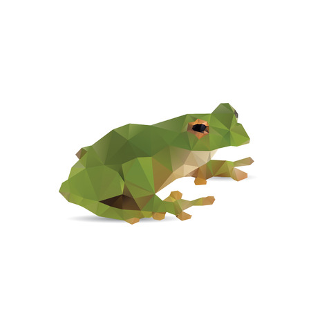 Frog abstract isolated on a white backgroundのイラスト素材