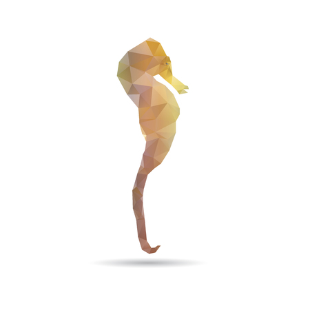 Abstract sea horse isolated on a white backgroundsのイラスト素材