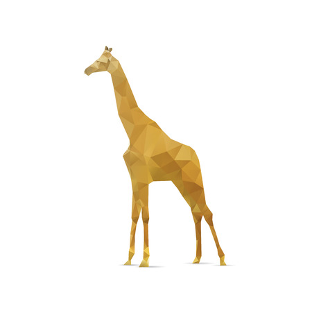 Abstract giraffe isolated on a white backgroundsのイラスト素材