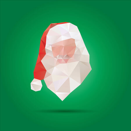 Santa Claus abstract isolated on a white backgroundsのイラスト素材