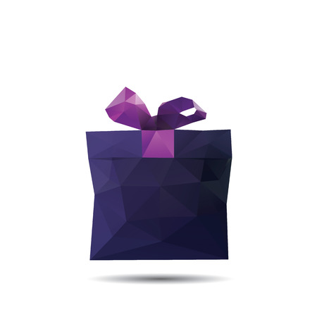 Abstract Creative concept vector icon of gift box for Web and Mobile Applications isolated on background.のイラスト素材