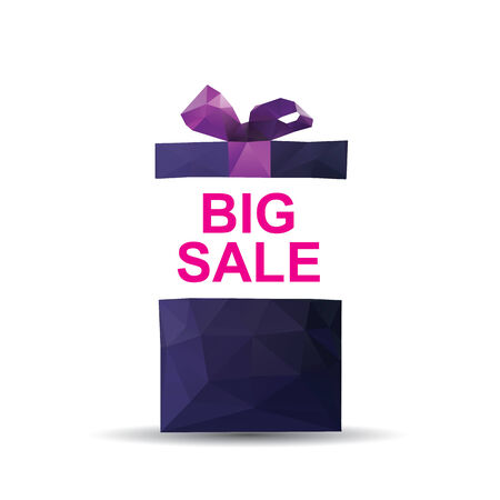 Abstract Creative concept vector icon of gift box for Web and Mobile Applications isolated on background.のイラスト素材