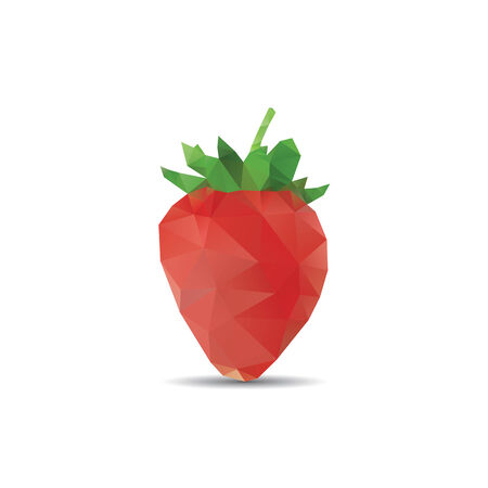 Strawberry abstract isolated on a white backgroundsのイラスト素材